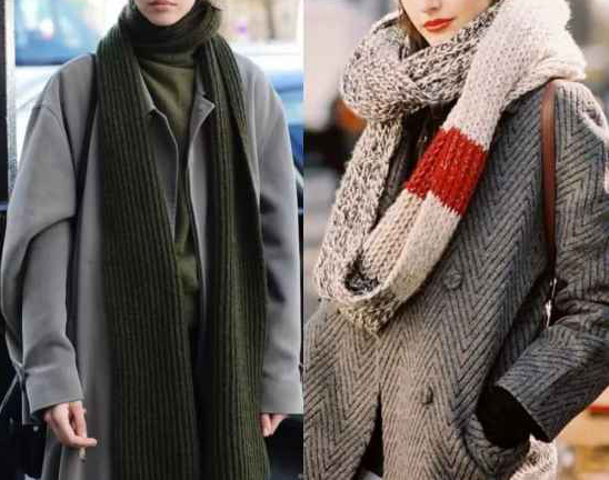 冬季围巾的时尚搭配